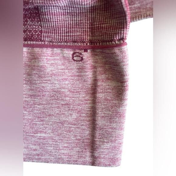 Lululemon Seamlessly Street Crop Leggings Sz 6 Cranberry Ombre Capri Seamless - Picture 5 of 8